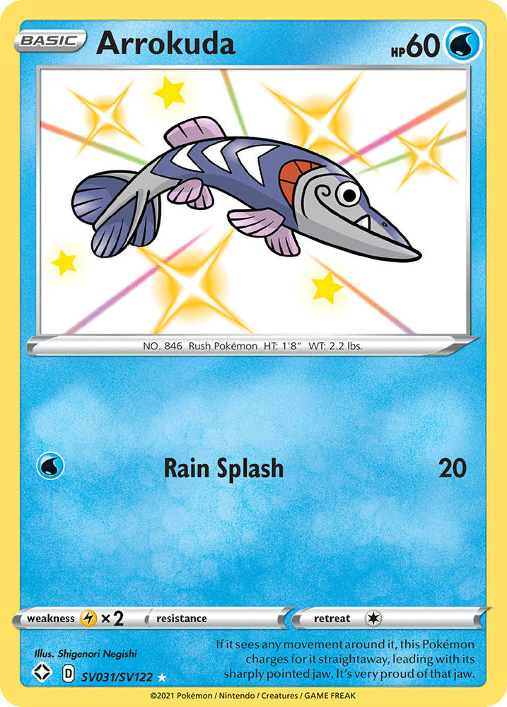 Pokemon | Arrokuda (SV031/SV122) [Sword & Shield: Shining Fates] | The Nerd Merchant