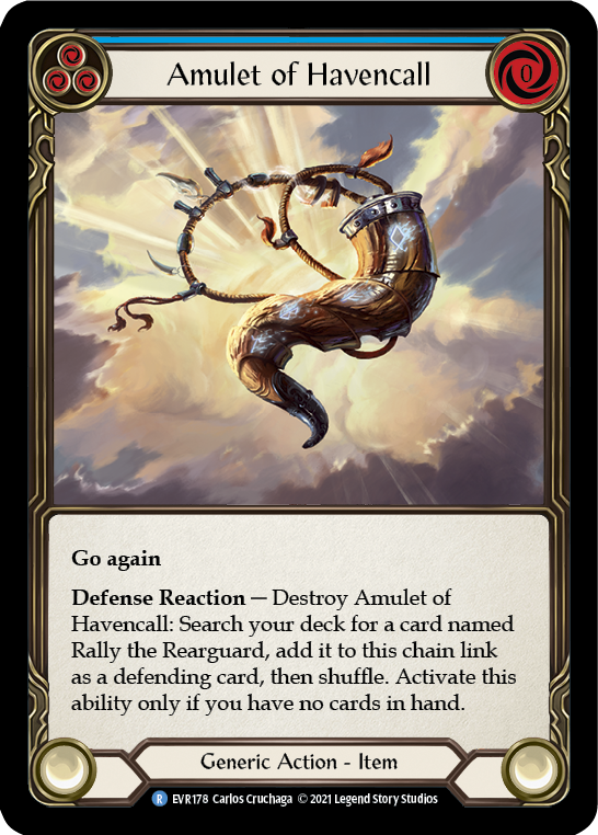 Flesh and Blood TCG | Amulet of Havencall [EVR178] (Everfest)  1st Edition Cold Foil | The Nerd Merchant