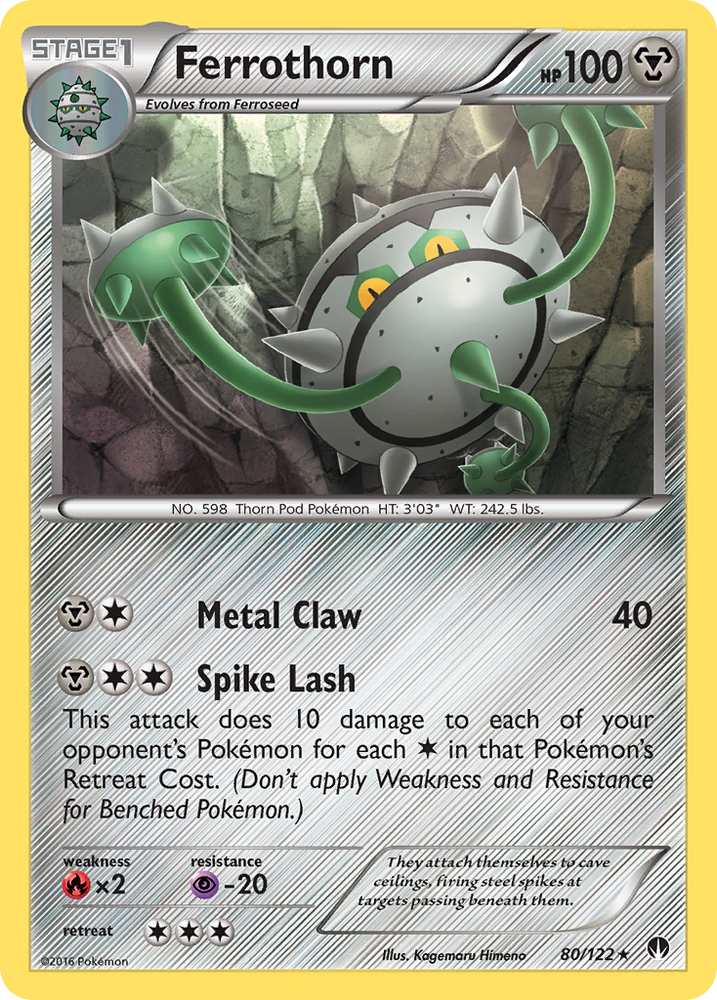 Pokemon | Ferrothorn (80/122) [XY: BREAKpoint] | The Nerd Merchant