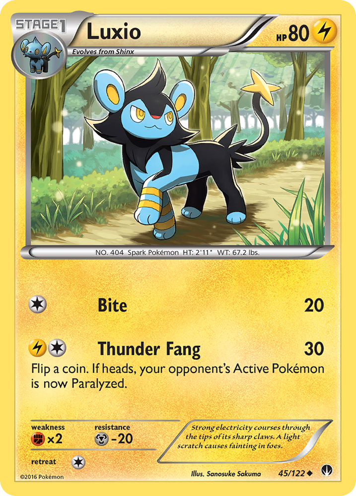 Pokemon | Luxio (45/122) [XY: BREAKpoint] | The Nerd Merchant
