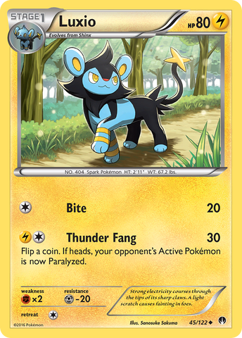Pokemon | Luxio (45/122) [XY: BREAKpoint] | The Nerd Merchant