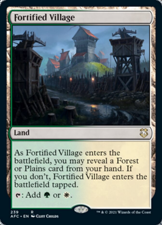 Magic | Fortified Village [Dungeons & Dragons: Adventures in the Forgotten Realms Commander] | The Nerd Merchant