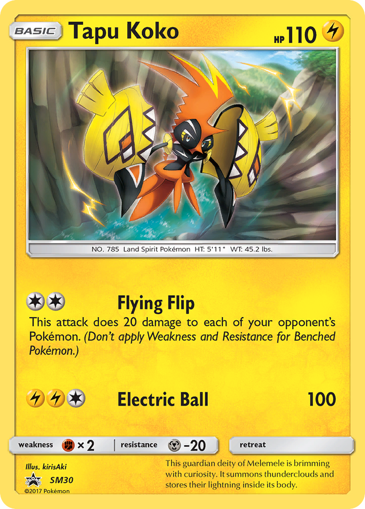 Pokemon | Tapu Koko (SM30) [Sun & Moon: Black Star Promos] | The Nerd Merchant
