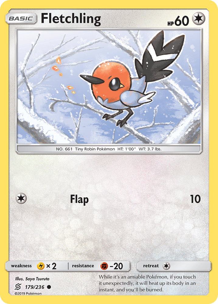 Pokemon | Fletchling (179/236) [Sun & Moon: Unified Minds] | The Nerd Merchant