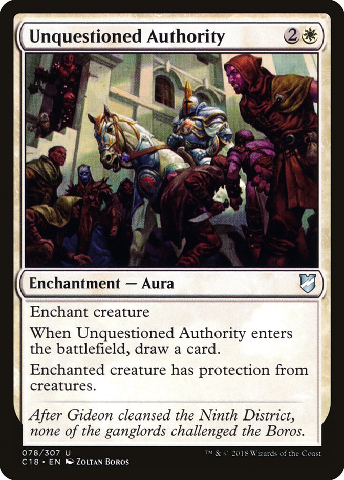 Magic | Unquestioned Authority [Commander 2018] | The Nerd Merchant