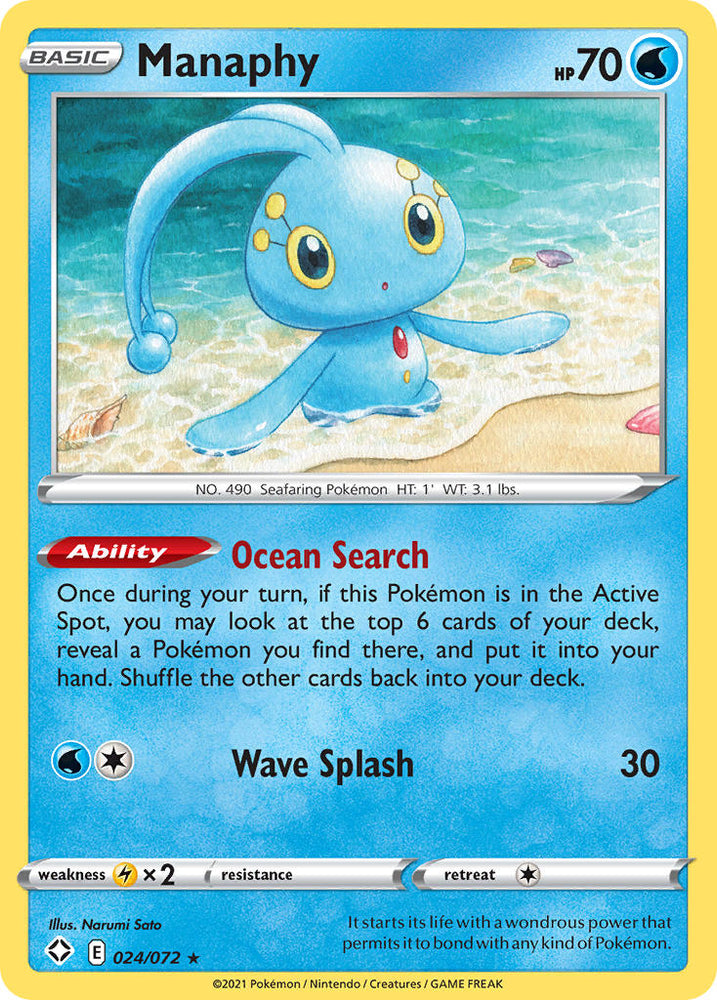 Pokemon | Manaphy (024/072) [Sword & Shield: Shining Fates] | The Nerd Merchant