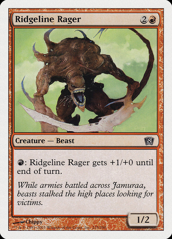 Magic | Ridgeline Rager [Eighth Edition] | The Nerd Merchant