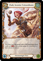 Flesh and Blood TCG | Dash, Inventor Extraordinaire // Death Dealer [ARC001 // ARC040] (Arcane Rising)  1st Edition Normal | The Nerd Merchant