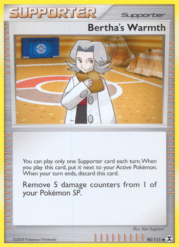 Pokemon | Bertha's Warmth (90/111) [Platinum: Rising Rivals] | The Nerd Merchant