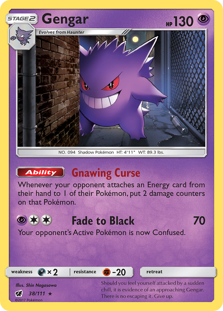 Pokemon | Gengar (38/111) [Sun & Moon: Crimson Invasion] | The Nerd Merchant