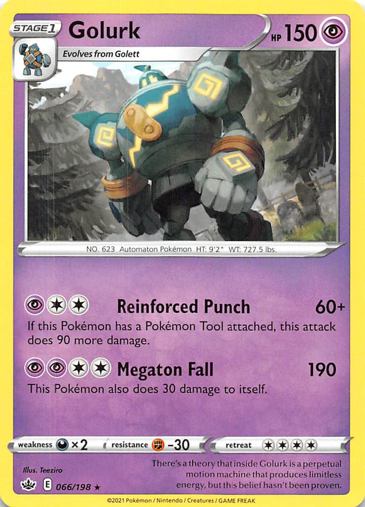 Pokemon | Golurk (066/198) [Sword & Shield: Chilling Reign] | The Nerd Merchant