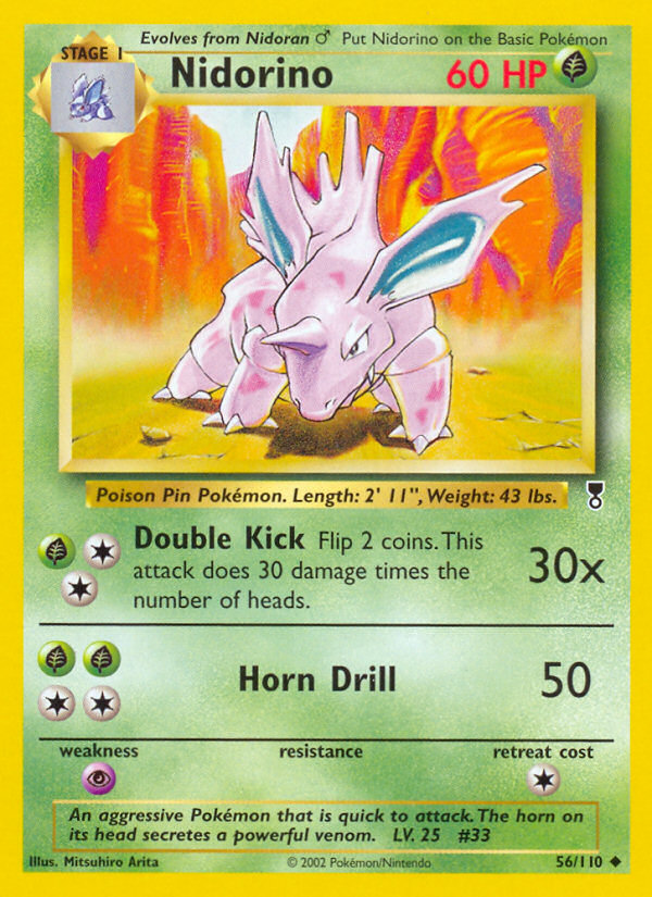 Pokemon | Nidorino (56/110) [Legendary Collection] | The Nerd Merchant