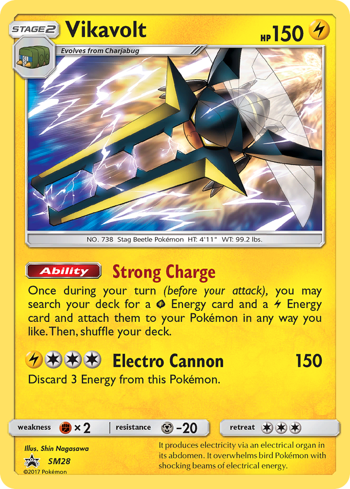 Pokemon | Vikavolt (SM28) [Sun & Moon: Black Star Promos] | The Nerd Merchant