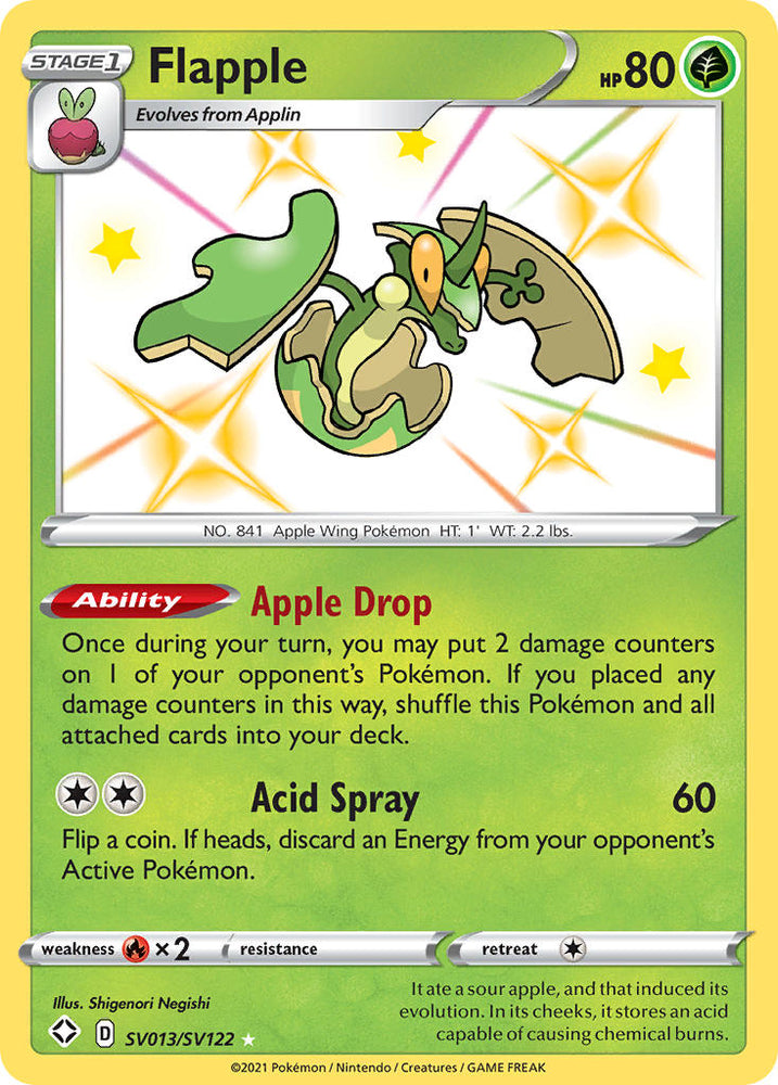 Pokemon | Flapple (SV013/SV122) [Sword & Shield: Shining Fates] | The Nerd Merchant
