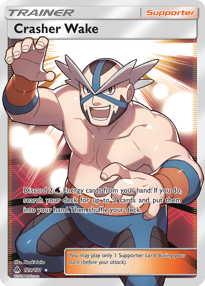 Pokemon | Crasher Wake (129/131) [Sun & Moon: Forbidden Light] | The Nerd Merchant