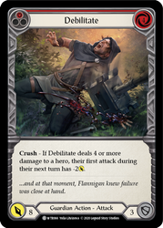 Flesh and Blood TCG | Debilitate (Red) [U-WTR066] (Welcome to Rathe Unlimited)  Unlimited Rainbow Foil | The Nerd Merchant