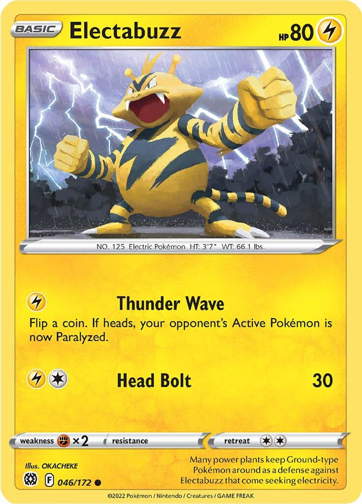 Pokemon | Electabuzz (046/172) [Sword & Shield: Brilliant Stars] | The Nerd Merchant