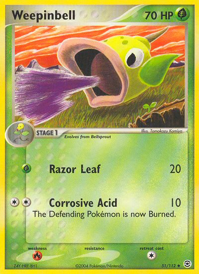 Pokemon | Weepinbell (51/112) [EX: FireRed & LeafGreen] | The Nerd Merchant