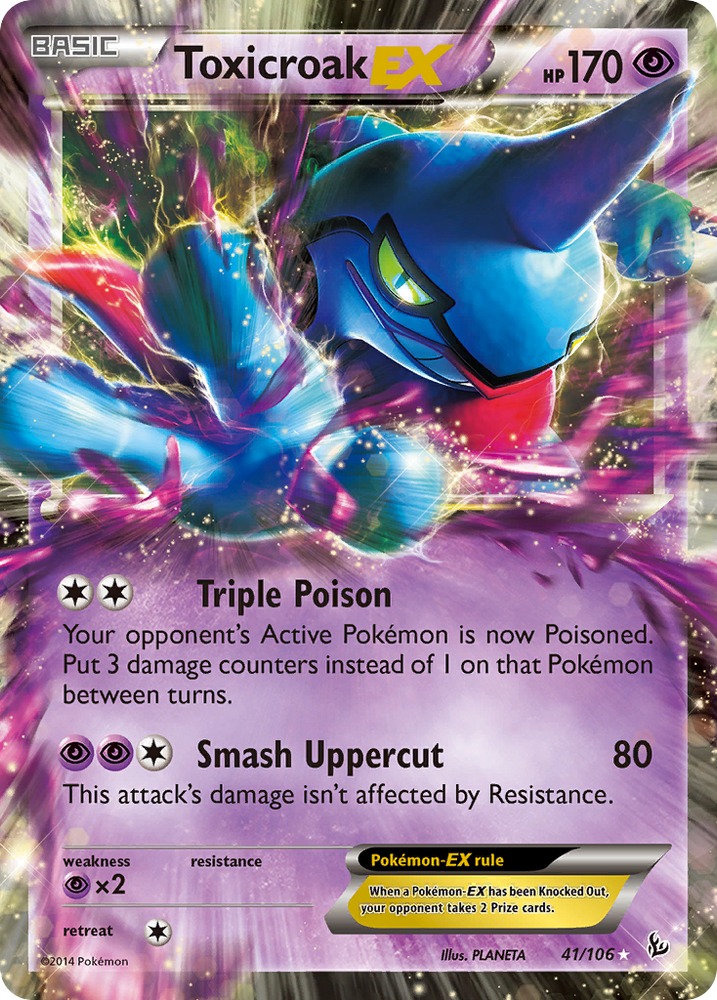 Pokemon | Toxicroak EX (41/106) [XY: Flashfire] | The Nerd Merchant