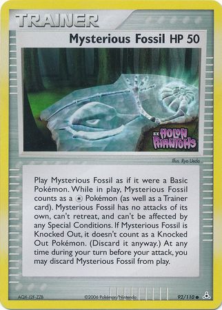 Pokemon | Mysterious Fossil (92/110) (Stamped) [EX: Holon Phantoms] | The Nerd Merchant
