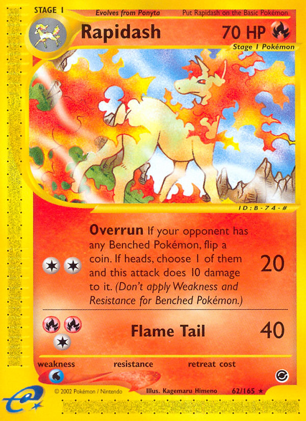 Pokemon | Rapidash (62/165) [Expedition: Base Set] | The Nerd Merchant