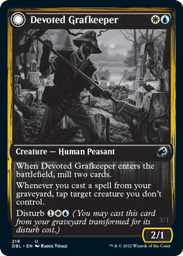 Magic | Devoted Grafkeeper // Departed Soulkeeper [Innistrad: Double Feature] | The Nerd Merchant
