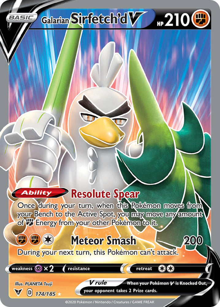 Pokemon | Galarian Sirfetch'd V (174/185) [Sword & Shield: Vivid Voltage] | The Nerd Merchant