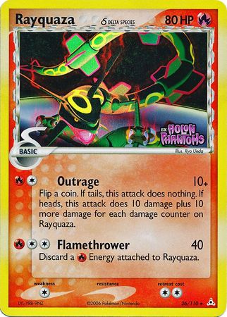 Pokemon | Rayquaza (26/110) (Delta Species) (Stamped) [EX: Holon Phantoms] | The Nerd Merchant