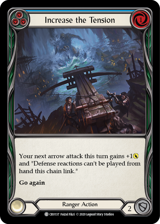 Flesh and Blood TCG | Increase the Tension (Blue) [CRU137] (Crucible of War)  1st Edition Normal | The Nerd Merchant