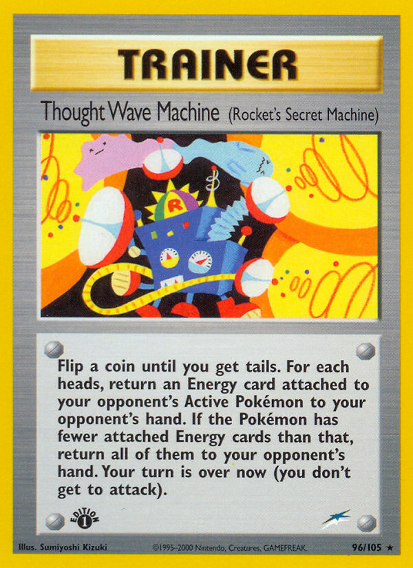 Pokemon | Thought Wave Machine (96/105) (Rocket's Secret Machine) [Neo Destiny 1st Edition] | The Nerd Merchant