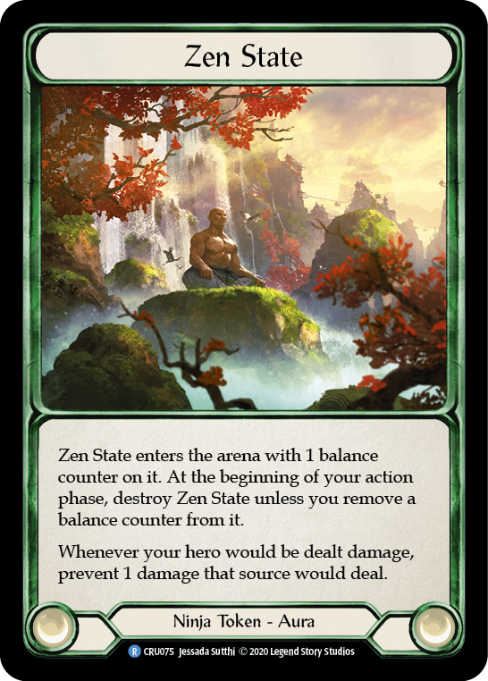 Flesh and Blood TCG | Zen State [CRU075] (Crucible of War)  1st Edition Rainbow Foil | The Nerd Merchant