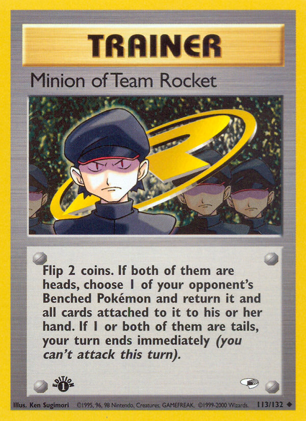 Pokemon | Minion of Team Rocket (113/132) [Gym Heroes 1st Edition] | The Nerd Mechant