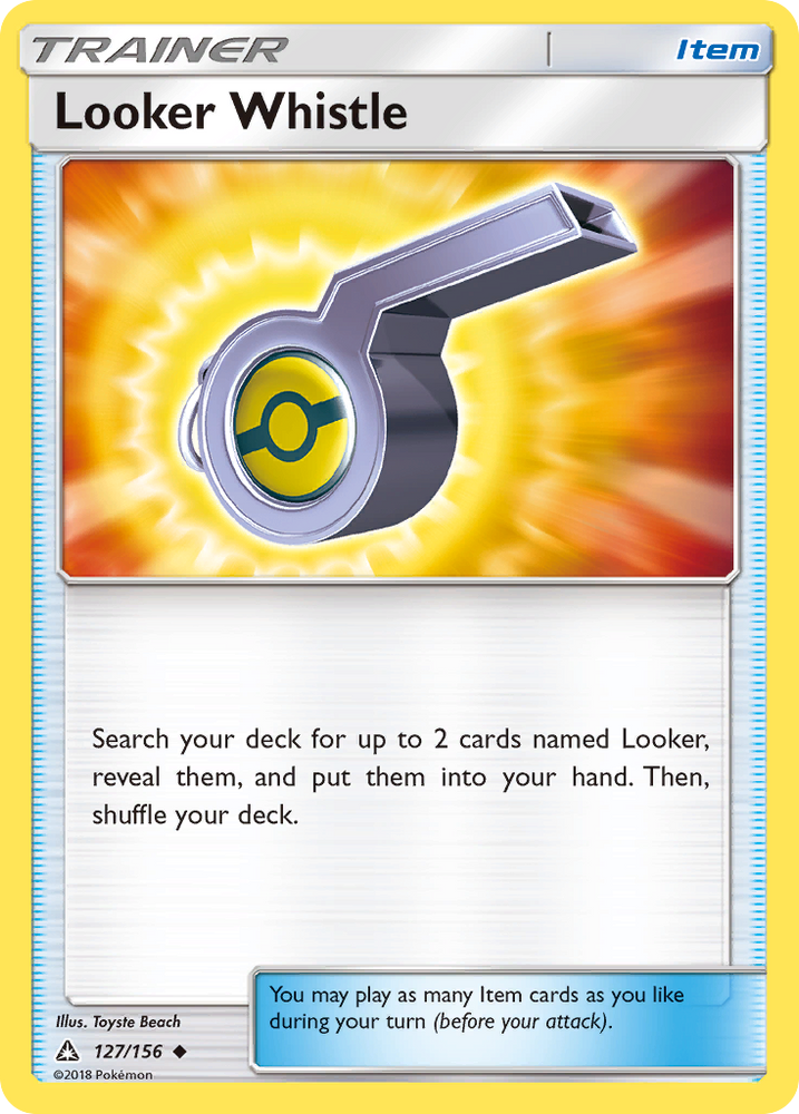 Pokemon | Looker Whistle (127/156) [Sun & Moon: Ultra Prism] | The Nerd Merchant