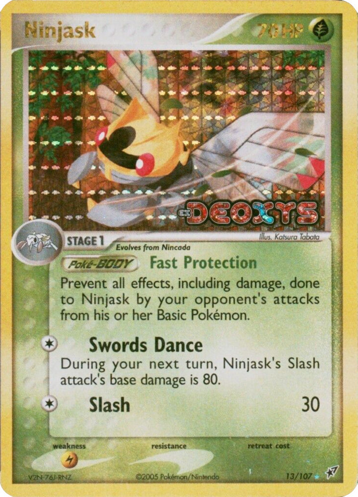 Pokemon | Ninjask (13/107) (Stamped) [EX: Deoxys] | The Nerd Merchant