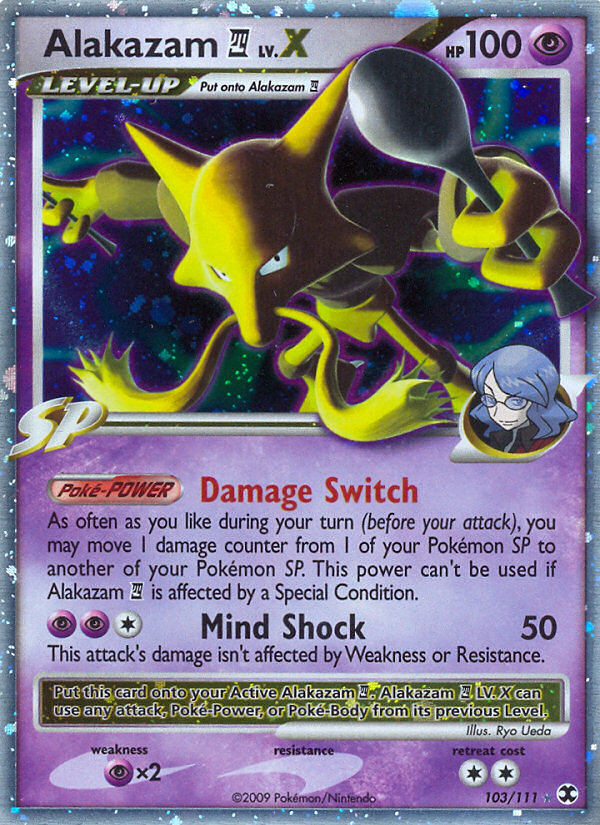 Pokemon | Alakazam LV.X (103/111) [Platinum: Rising Rivals] | The Nerd Merchant