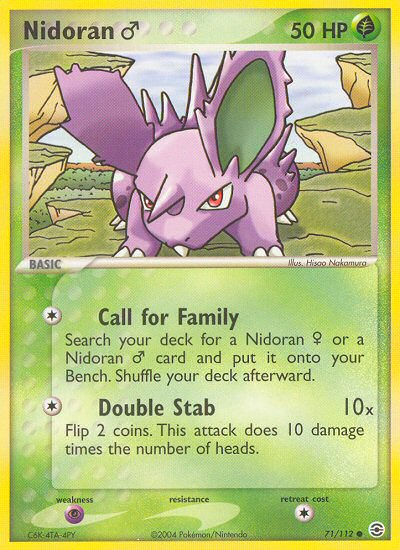 Pokemon | Nidoran (71/112) (Male) [EX: FireRed & LeafGreen] | The Nerd Merchant