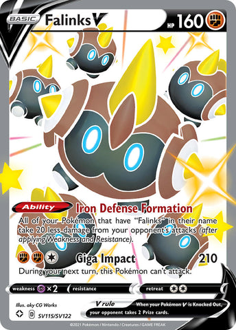Pokemon | Falinks V (SV115/SV122) [Sword & Shield: Shining Fates] | The Nerd Merchant