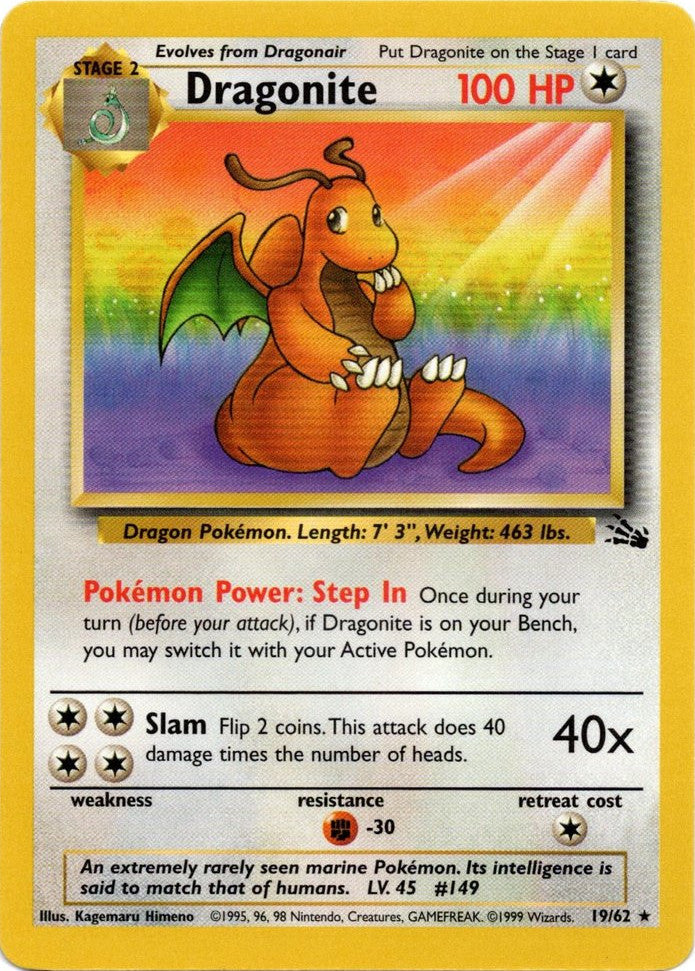 Pokemon | Dragonite (19/62) [Fossil Unlimited] | The Nerd Merchant