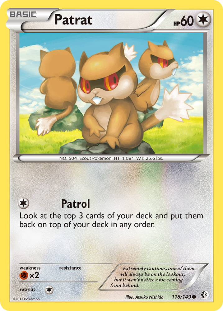 Pokemon | Patrat (118/149) [Black & White: Boundaries Crossed] | The Nerd Merchant