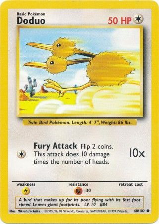 Pokemon | Doduo (48/102) [Base Set Unlimited] | The Nerd Merchant