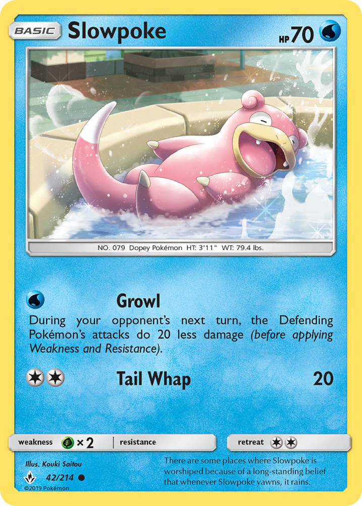 Pokemon | Slowpoke (42/214) [Sun & Moon: Unbroken Bonds] | The Nerd Merchant