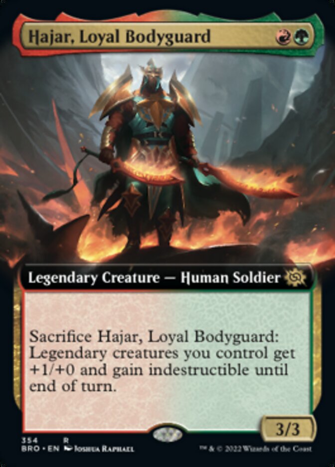 Magic | Hajar, Loyal Bodyguard (Extended Art) [The Brothers' War] | The Nerd Merchant