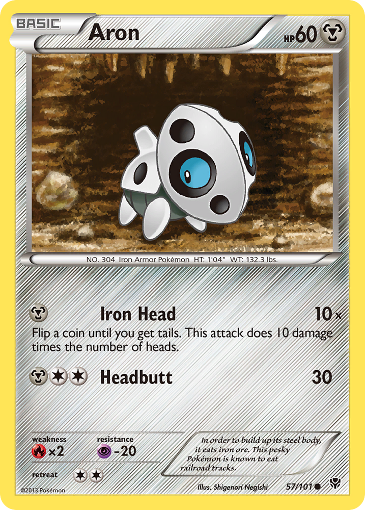 Pokemon | Aron (57/101) [Black & White: Plasma Blast] | The Nerd Merchant