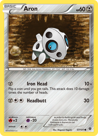 Pokemon | Aron (57/101) [Black & White: Plasma Blast] | The Nerd Merchant