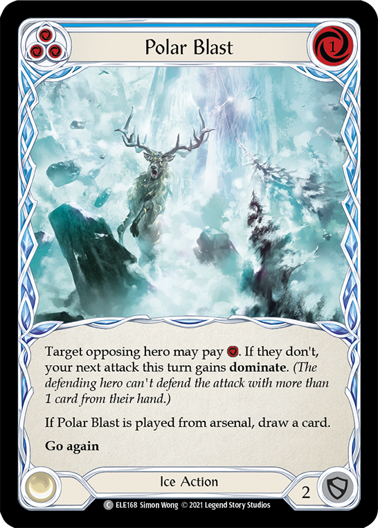 Flesh and Blood TCG | Polar Blast (Blue) [ELE168] (Tales of Aria)  1st Edition Rainbow Foil | The Nerd Merchant