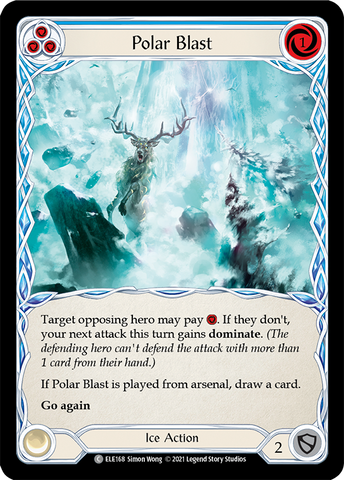 Flesh and Blood TCG | Polar Blast (Blue) [ELE168] (Tales of Aria)  1st Edition Rainbow Foil | The Nerd Merchant