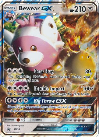 Pokemon | Bewear GX (SM34) (Jumbo Card) [Sun & Moon: Black Star Promos] | The Nerd Merchant