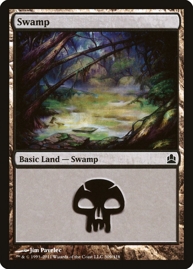 Magic | Swamp (309) [Commander 2011] | The Nerd Merchant