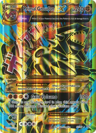 Pokemon | Primal Groudon EX (97/98) (Jumbo Card) [XY: Ancient Origins] | The Nerd Merchant