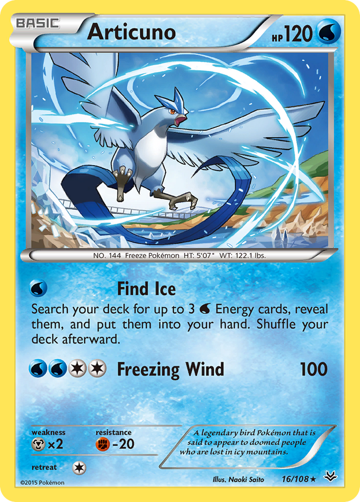 Pokemon | Articuno (16/108) [XY: Roaring Skies] | The Nerd Merchant